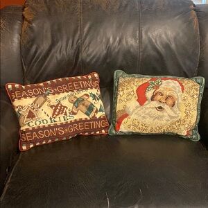 Holiday Season's Greetings Decorative Pillows - Multicolor